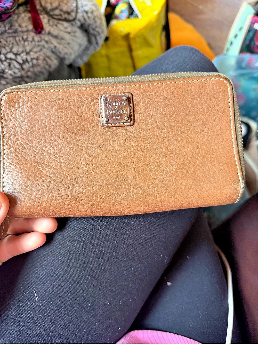 Michael Kors Brown Zip-Around Wallet